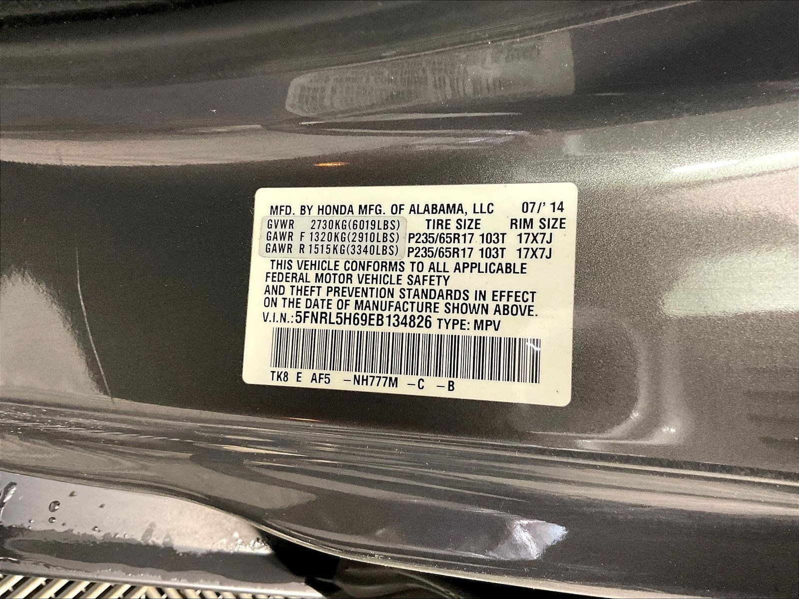 Used 2014 Honda Odyssey EX-L image 19