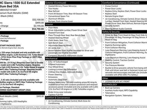 New 2025 GMC Sierra 1500 SLE image 1