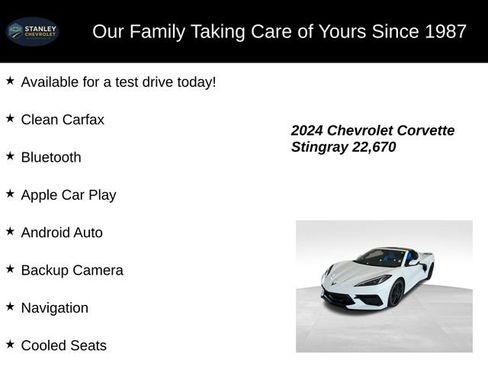 Used 2024 Chevrolet Corvette Stingray Premium Cpe w/ Z51 Performance Package image 9