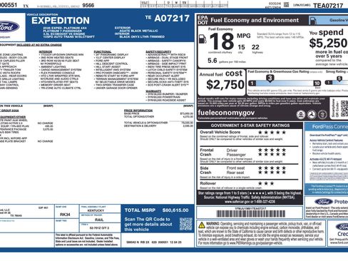 New 2026 Ford Expedition Platinum w/ Stealth Appearance Package AWD/4WD image 8