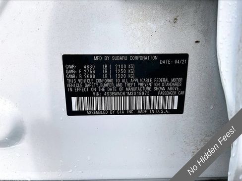 Used 2021 Subaru Legacy Premium AWD/4WD image 28