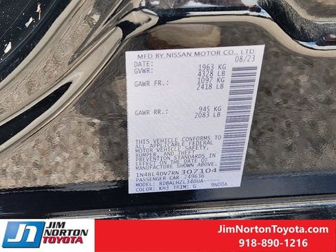Used 2024 Nissan Altima 2.5 SV FWD image 33