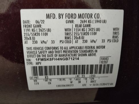 Used 2022 Ford Explorer Limited w/ Equipment Group 301A image 33