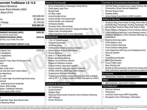 New 2026 Chevrolet TrailBlazer LS w/ LS Convenience Package image 10