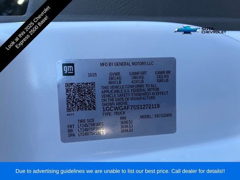 New 2025 Chevrolet Express 2500 Work Van image 27