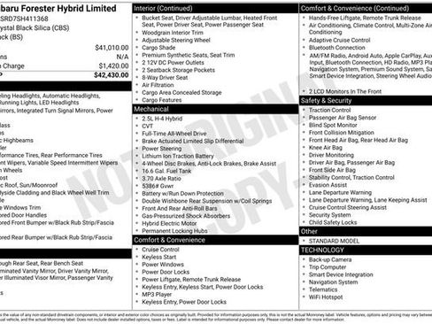 Used 2025 Subaru Forester Limited AWD/4WD image 4