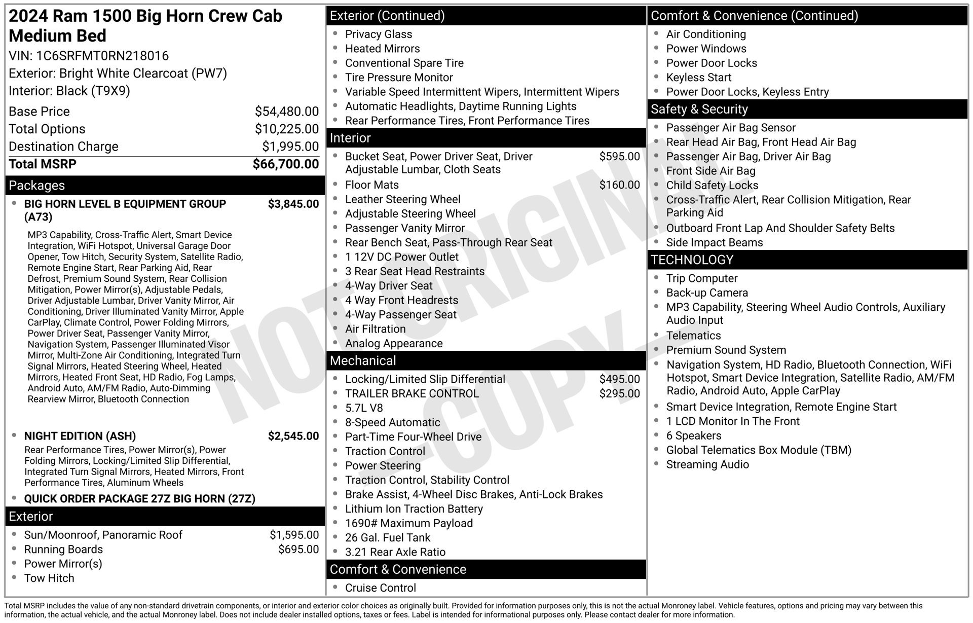 Used 2024 RAM 1500 Big Horn AWD/4WD image 4