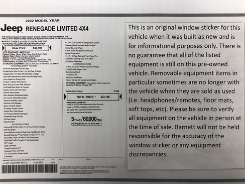 Used 2022 Jeep Renegade Limited image 2