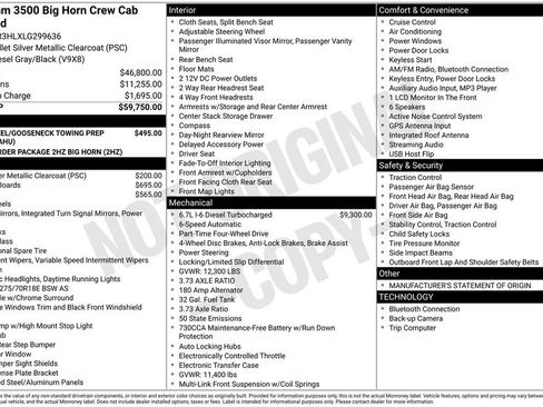 Used 2020 RAM 3500 Big Horn image 5