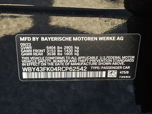 Certified 2024 BMW i5 M60 w/ Executive Package AWD/4WD image 27