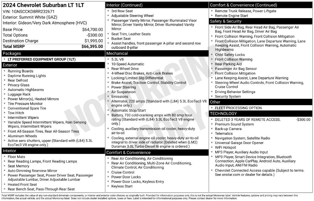 Used 2024 Chevrolet Suburban LT RWD image 6