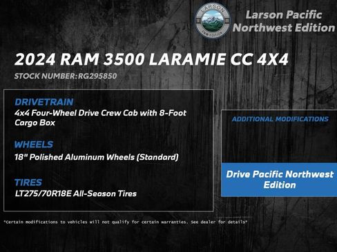 New 2024 RAM 3500 Laramie w/ Night Edition image 3