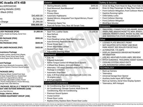 Used 2023 GMC Acadia AT4 w/ Technology Package image 6