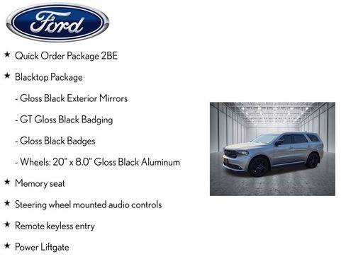 Used 2018 Dodge Durango GT w/ Blacktop Package RWD image 4