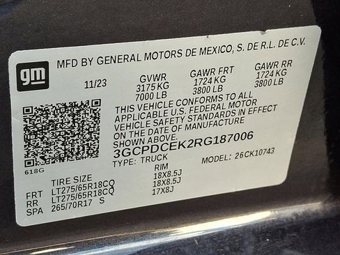 Used 2024 Chevrolet Silverado 1500 Custom Trail Boss w/ LPO, Dark Essentials Package image 25