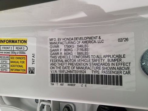 New 2026 Honda Civic Sport image 38