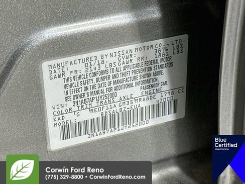 Used 2018 Nissan Sentra S FWD image 33