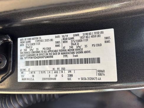 Certified 2019 Ford F150 XLT w/ Equipment Group 302A Luxury AWD/4WD image 21
