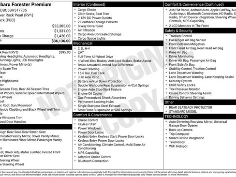 Certified 2025 Subaru Forester Premium image 33