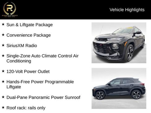 Used 2021 Chevrolet TrailBlazer RS w/ Sun and Liftgate Package AWD/4WD image 9