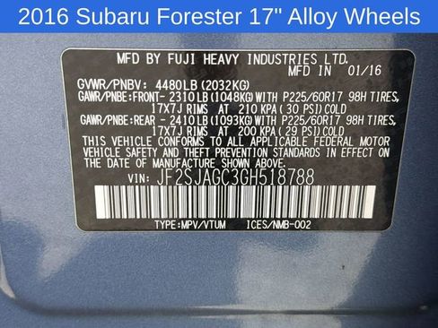 Used 2016 Subaru Forester 2.5i Premium AWD/4WD image 31