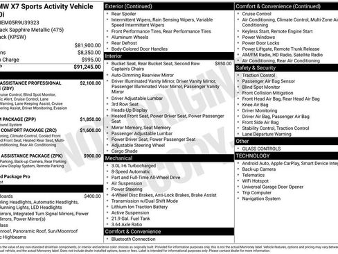 Certified 2024 BMW X7 xDrive40i AWD/4WD image 50