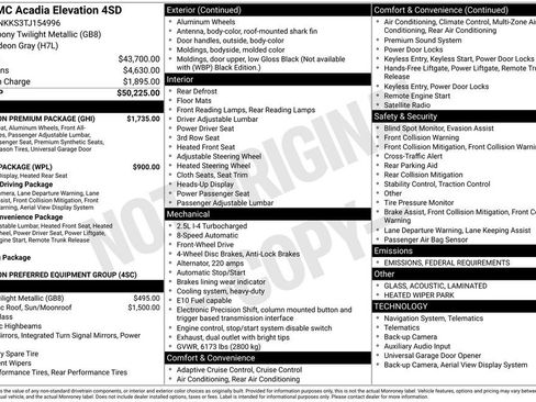 New 2026 GMC Acadia Elevation w/ Elevation Premium Package image 4
