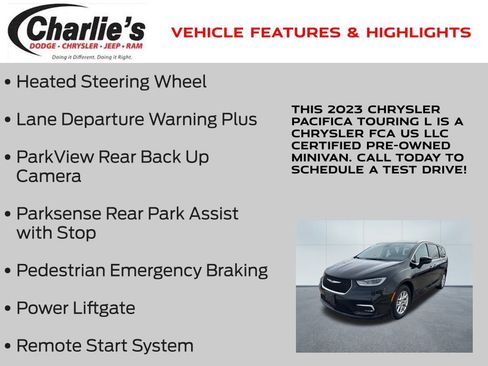 Certified 2023 Chrysler Pacifica Touring-L image 13