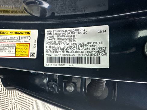 Certified 2024 Honda Accord Touring image 33