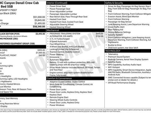 Used 2023 GMC Canyon Denali w/ Denali Black Edition AWD/4WD image 8