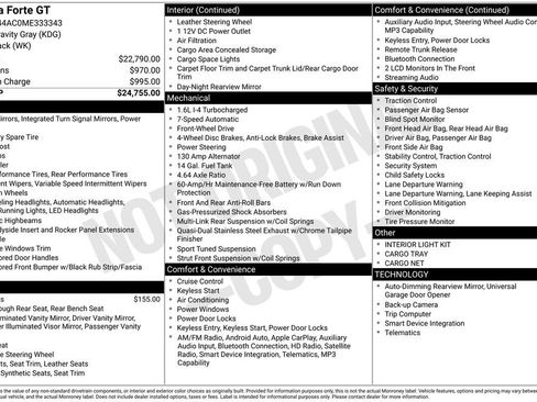 Used 2021 Kia Forte GT image 40