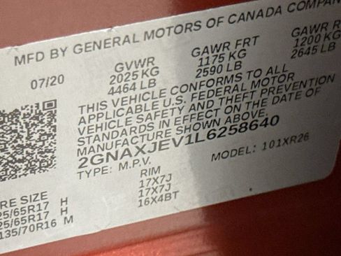 Used 2020 Chevrolet Equinox LT w/ Driver Convenience Package FWD image 27