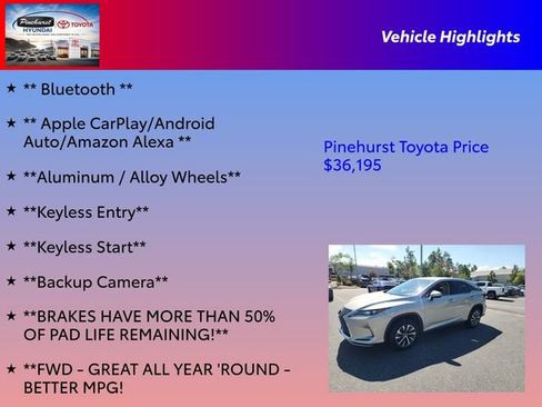 Used 2020 Lexus RX 350 FWD w/ Accessory Package image 16