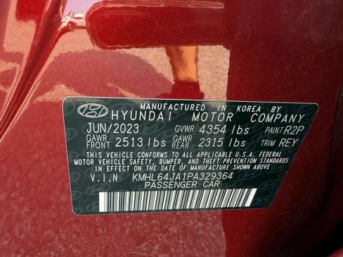 Certified 2023 Hyundai Sonata SEL FWD image 14