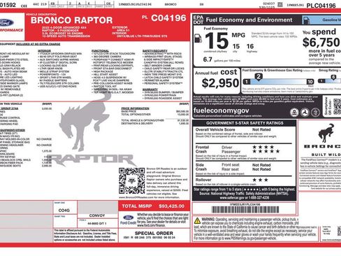 Used 2023 Ford Bronco Raptor image 39