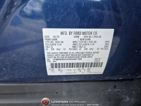 Used 2022 Ford Explorer XLT w/ Class IV Trailer Tow Package AWD/4WD image 33