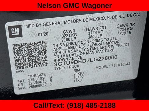 Used 2020 GMC Sierra 1500 SLT AWD/4WD image 33