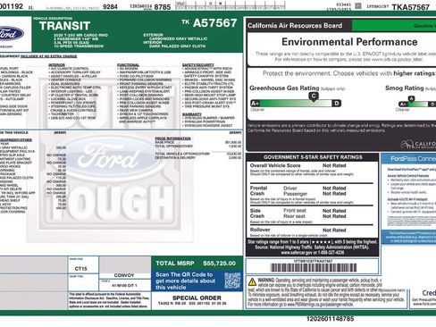 New 2026 Ford Transit 250 148 Medium Roof w/ Load Area Protection Package RWD image 5