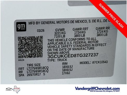 New 2026 Chevrolet Silverado 1500 Custom Trail Boss AWD/4WD image 22