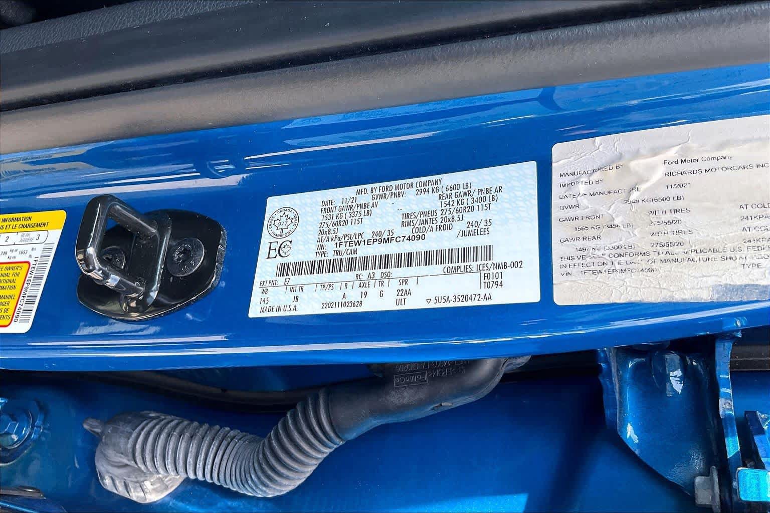 Used 2021 Ford F150 XL w/ Equipment Group 101A High AWD/4WD image 31