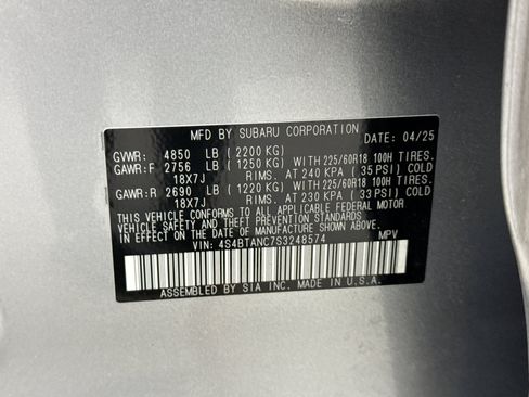 Used 2025 Subaru Outback Limited AWD/4WD image 27
