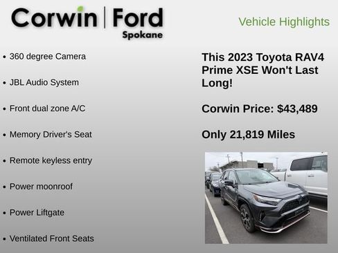 Used 2023 Toyota RAV4 XSE w/ Premium Package image 6