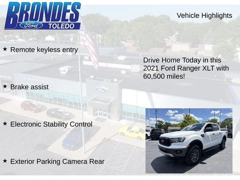 Used 2021 Ford Ranger XLT w/ Equipment Group 302A High AWD/4WD image 22