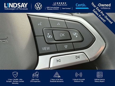 Certified 2022 Volkswagen Atlas SE w/ Panoramic Sunroof Package image 21