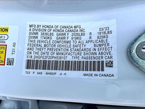Certified 2023 Honda Civic LX image 14
