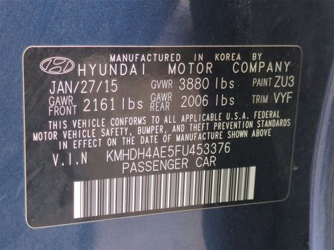 Used 2015 Hyundai Elantra SE w/ Option Group 02 image 33