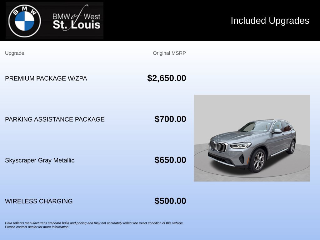 Used 2023 BMW X3 xDrive30i w/ Premium Package w/ZPA AWD/4WD image 20