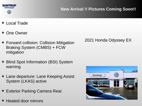 Used 2021 Honda Odyssey EX image 2
