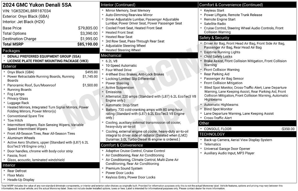 Used 2024 GMC Yukon Denali AWD/4WD image 38