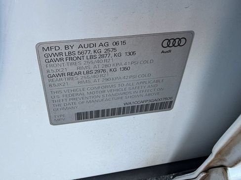 Used 2016 Audi SQ5 Premium Plus w/ Technology Package AWD/4WD image 6